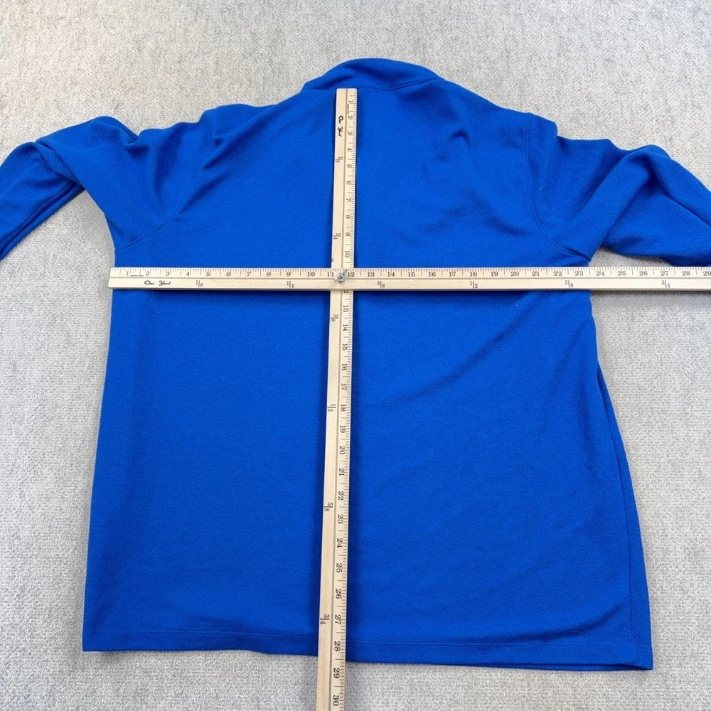 Nike Sweater Men XXL 2XL Blue Pullover Quarter Zip Dri Fit Standard Fit Golf